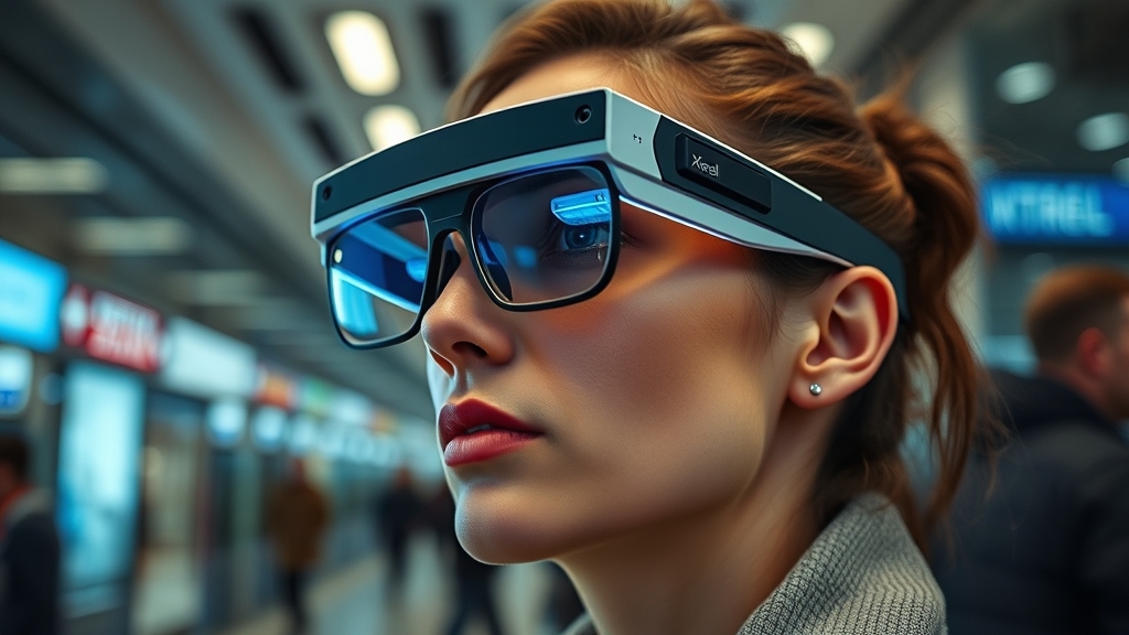 Occhiali AR Xreal a01 in azione