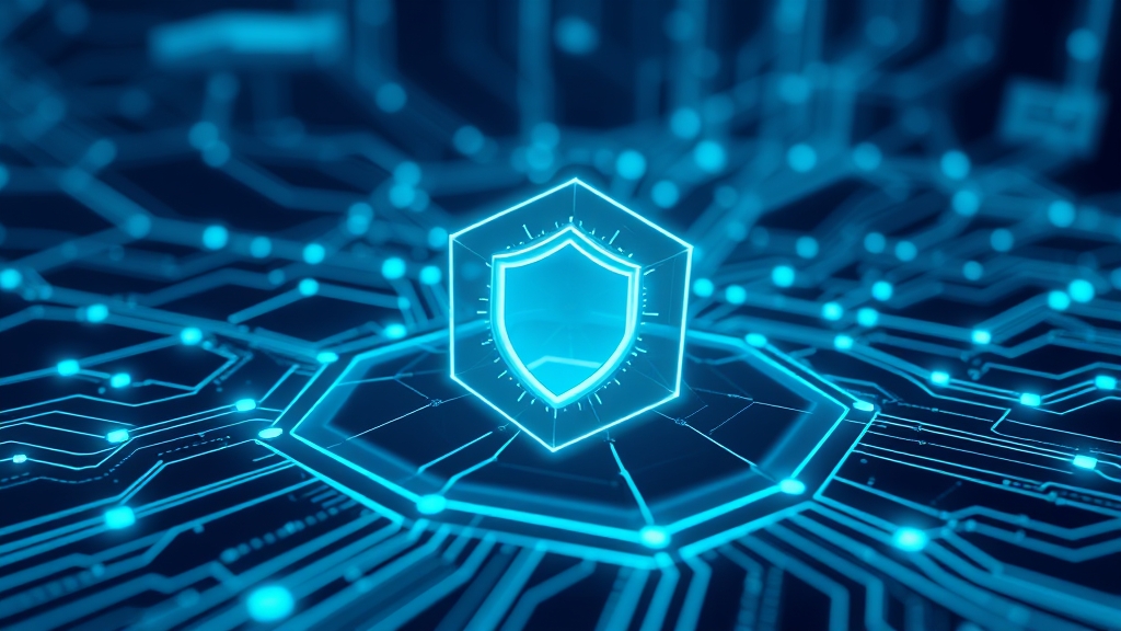 Scudo perimetrale digitale che protegge una rete neurale AI, flussi di dati ispezionati al confine