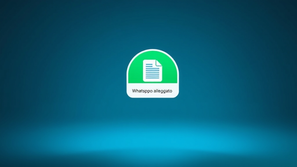 Messaggio di WhatsApp con documento allegato