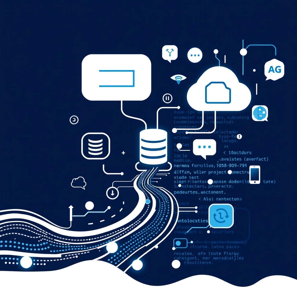 Rappresentazione astratta di un flusso di messaggistica transazionale per automazione su Google Cloud