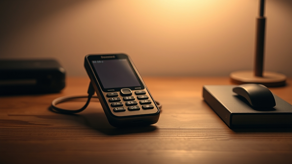 Smartphone retro con display OLED e design minimale